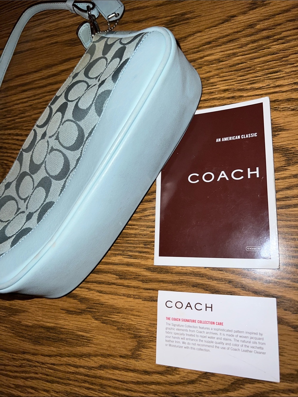 Coach Signature Demi Mini Pouch Bag Vintage - Picture 8 of 12